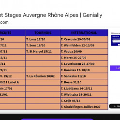 CALENDRIER TOURNOI-CIRCUIT MINIMES